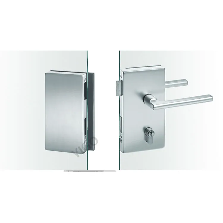 Стеклянные дверные замки, дверной замок, Безрамная стеклянная дверь