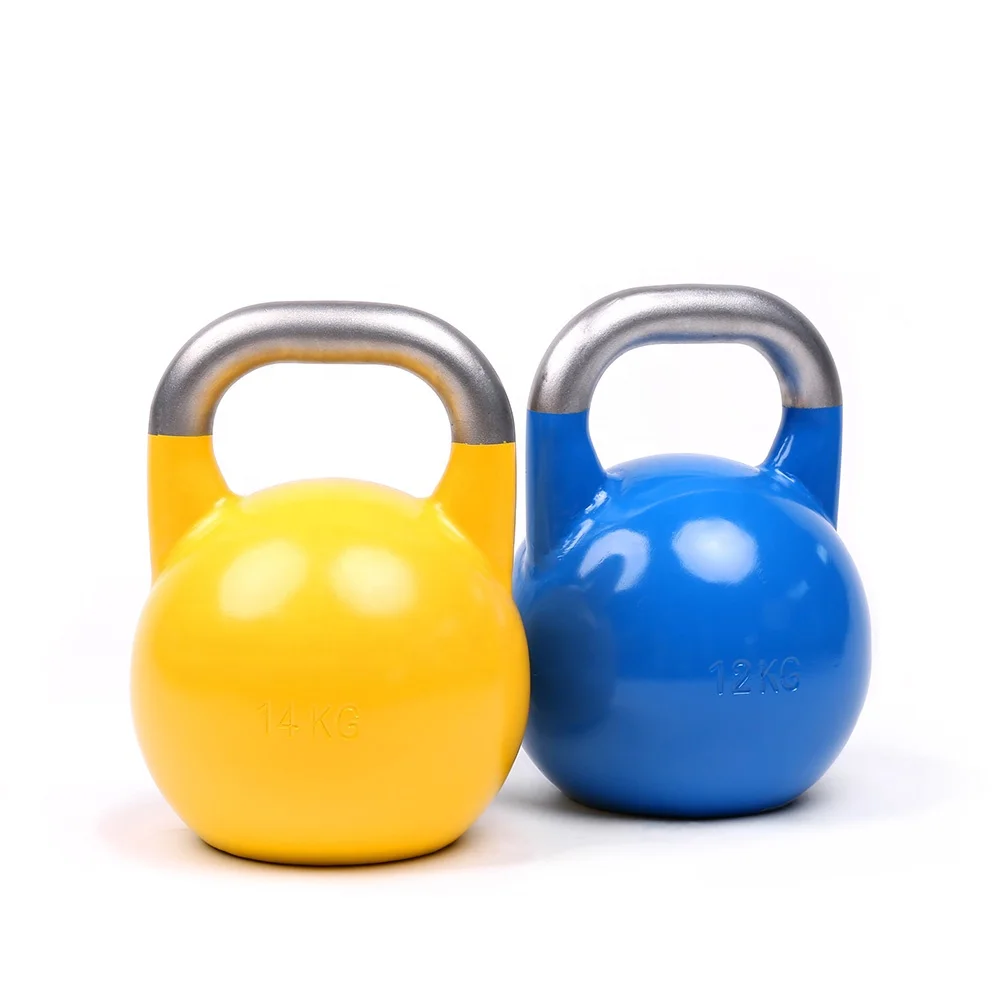 
Colored power training steel competition kettlebell 