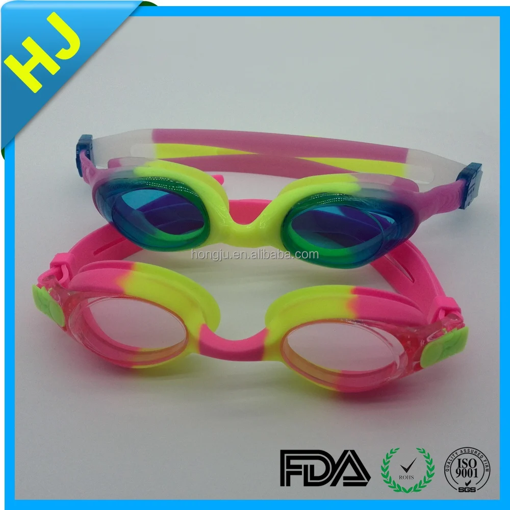 Поставки производителем противоскользящим силиконовый плавать очки сделанные в