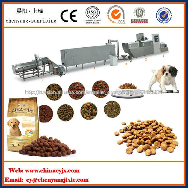 высоким содержанием белка корма для собак машины для производства