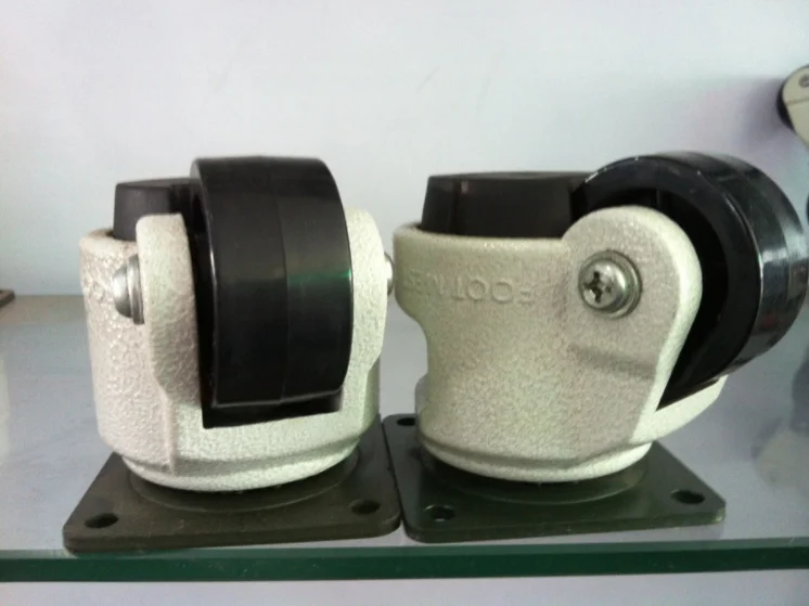 Korean GD 60F foot leveling castor locking nylon retractable casters