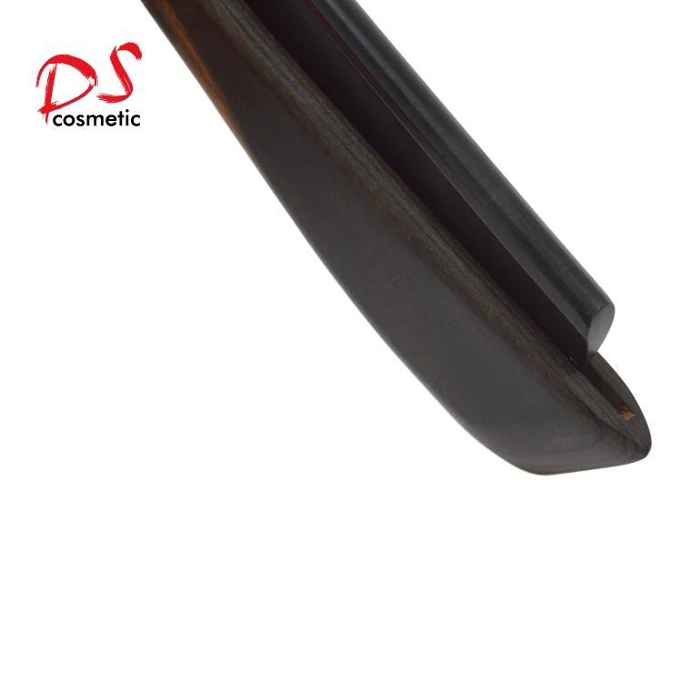 Professional stainless steel folding barber tools straight edge black shaving razor with customer package for barbershop