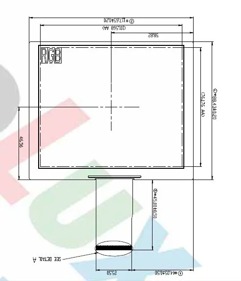 5 inch tft lcd screen display