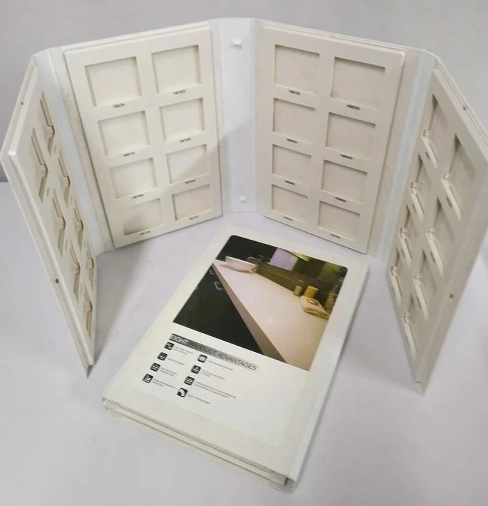 
Stone Curtain Carpet Tile Sample Book / PVC Brochure Display 