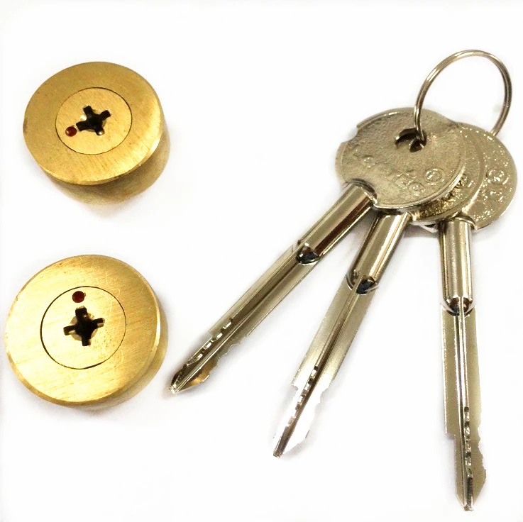 
guangzhou cheapest iron oval cylinder lock 3M cross key with CE certificate 