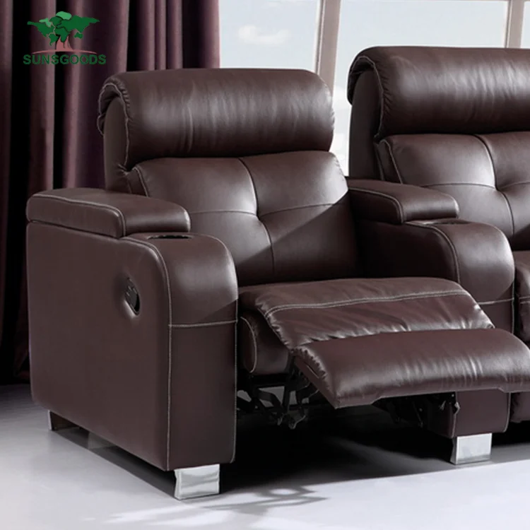 High Quality Leather Theater Chairs, Light Brown Leather Chairs