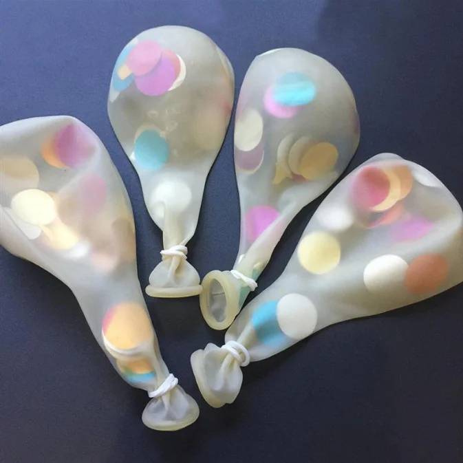 12 Inch Confetti Balloons Colorful Latex Party Balloon for Thanksgiving Wedding Birthday Baby Shower Party