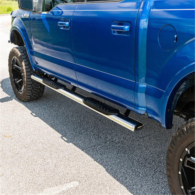 
4 Inch Stainless Steel Oval Side Steps Running Boards For Mitsubishi L200 2015-2018 