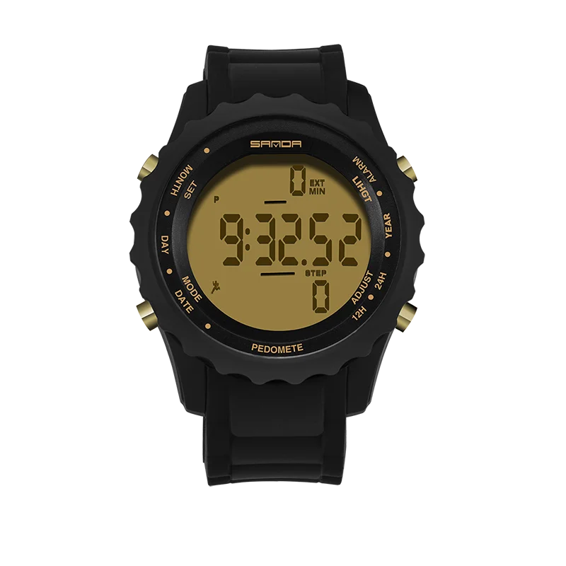 Sanda Step Watch Pedometer Digital Watches Men Ladies