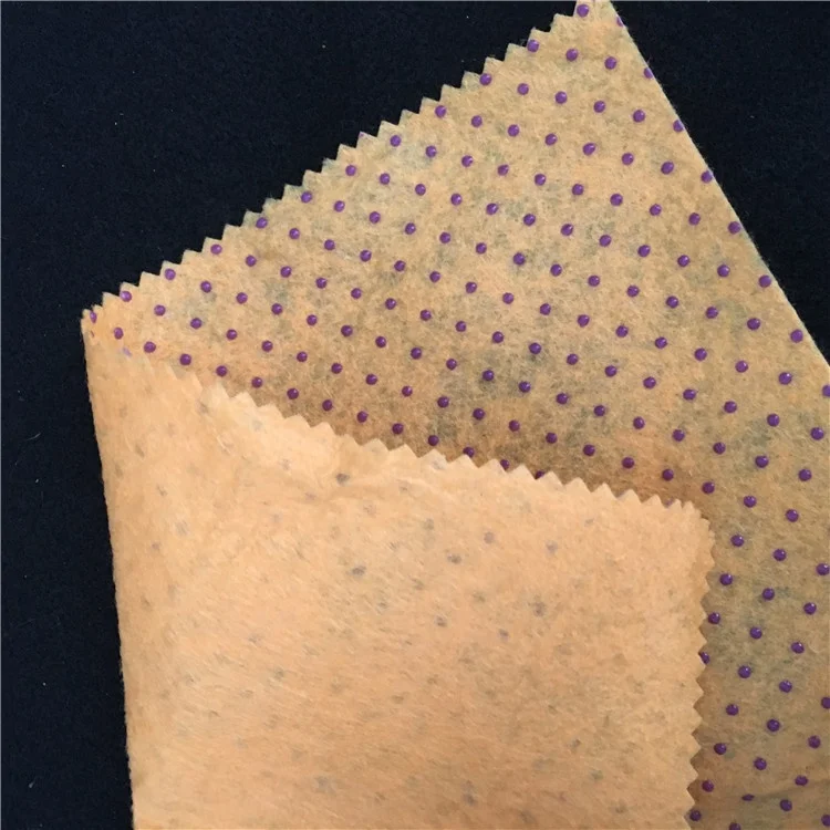 fast delivery anti slip carpet PVC polyester dots coated nonwoven fabric anti slip felt non woven fabric