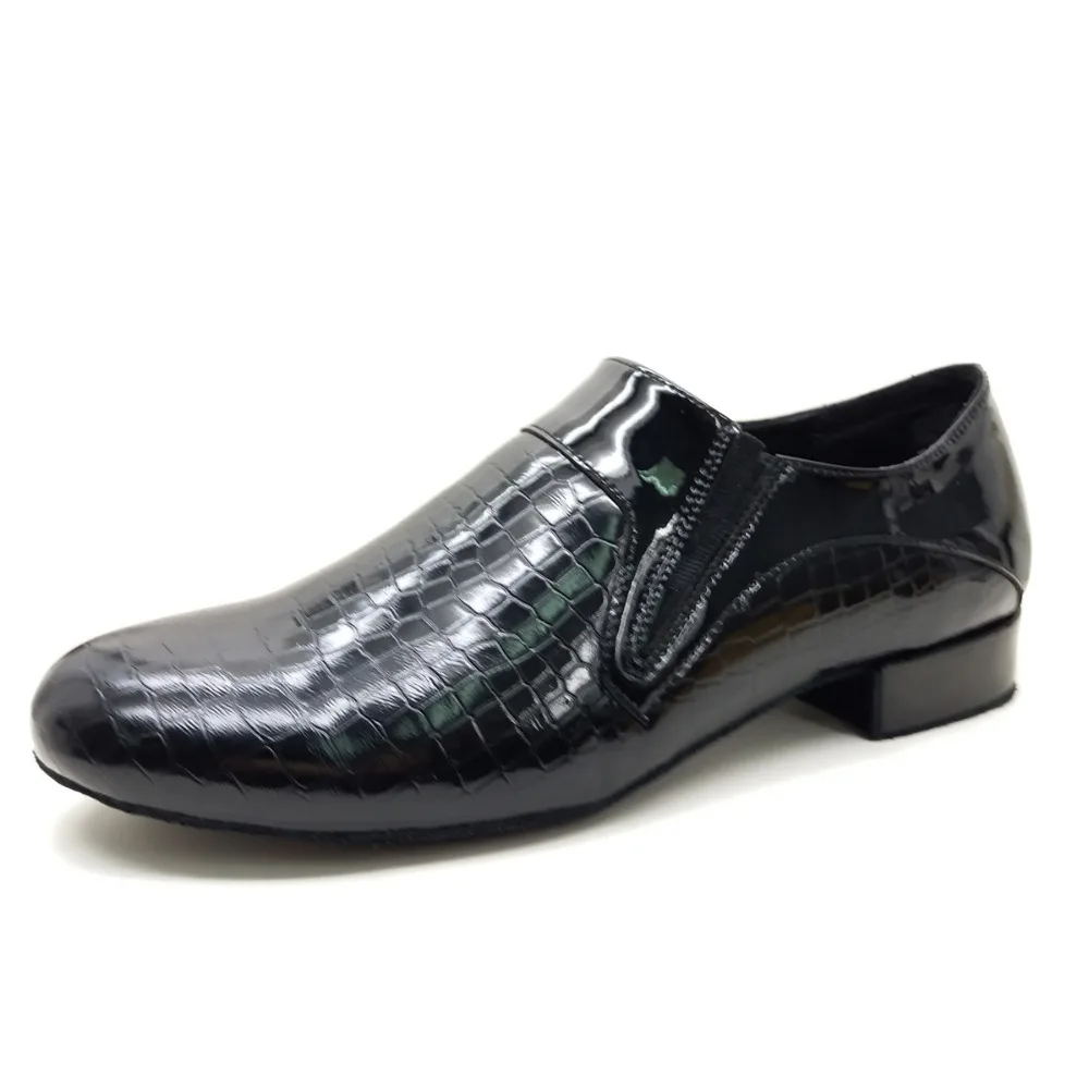 Новинка, мужские туфли для танцев без шнуровки, туфли для качели, лакированные туфли для бальных танцев 7813