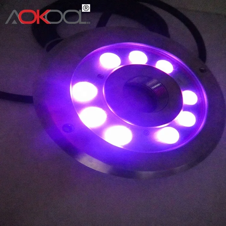 Надежный китайский поставщик RGB 3 в 1 из нержавеющей стали водонепроницаемый светодиодный подводный фонарь для фонтана