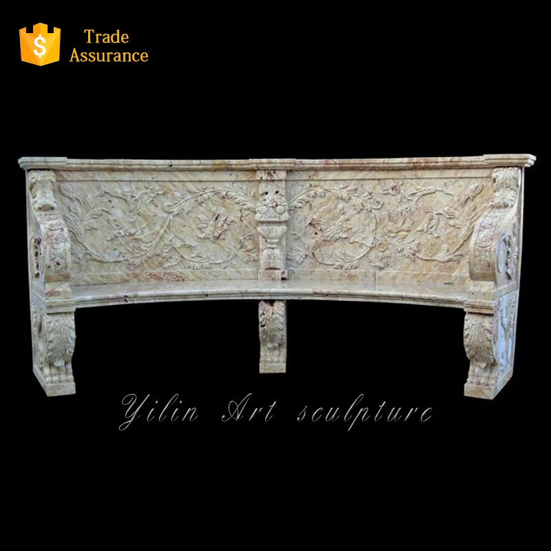 Natural Granite Garden Bench Carving (YL-S018)