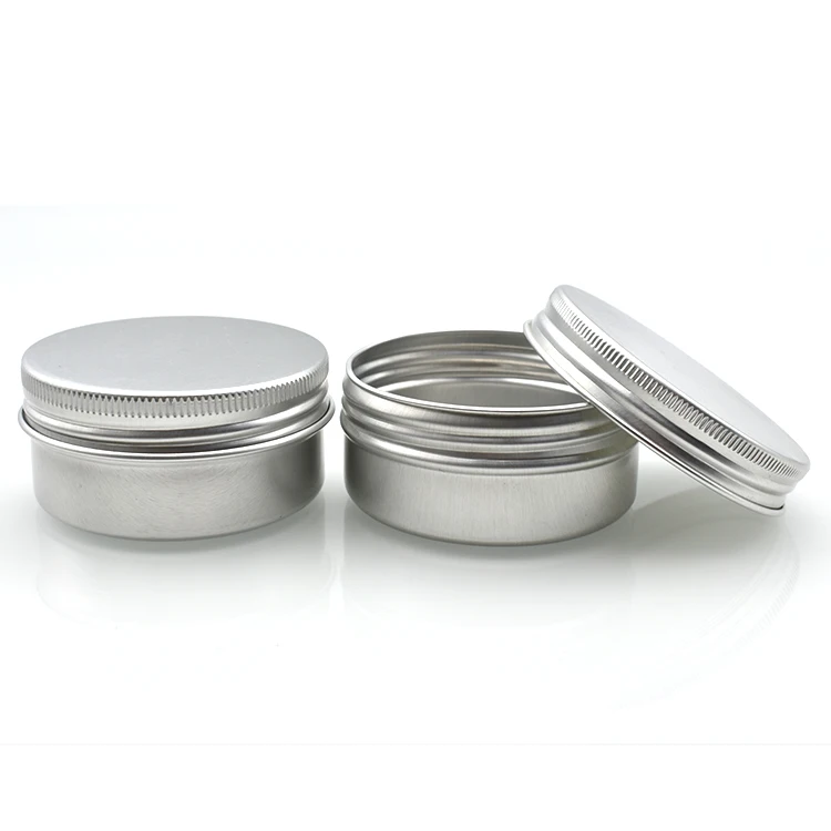 5g 10g 15g 30g 40g 50g 60g 80g silver aluminum jar 30 ml 50 ml aluminum jar container 60ml 80g 100g 120g aluminum jars for food