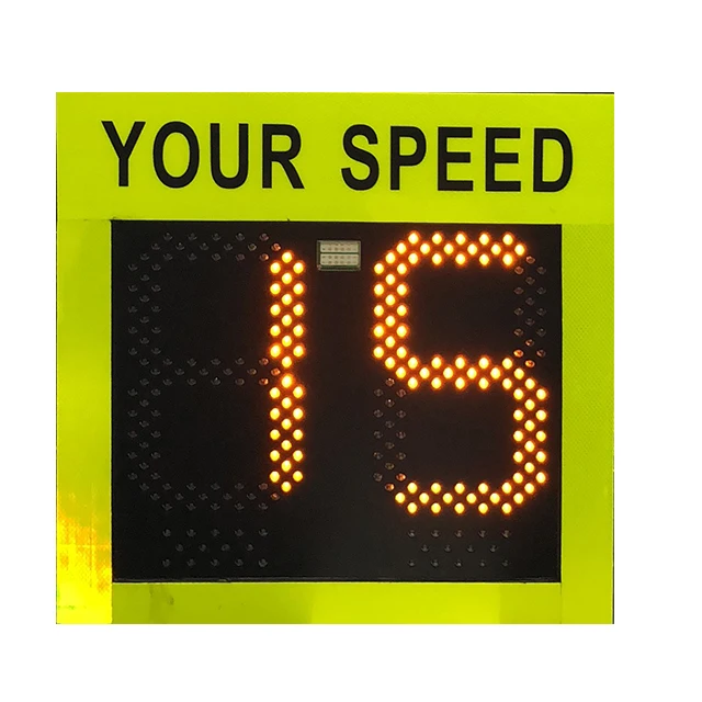 
Traffic Flashing Warning Doppler Solar Speed Indicator Radar Detector Speed Meter Sensor Detector Limit Display Sign speed radar 
