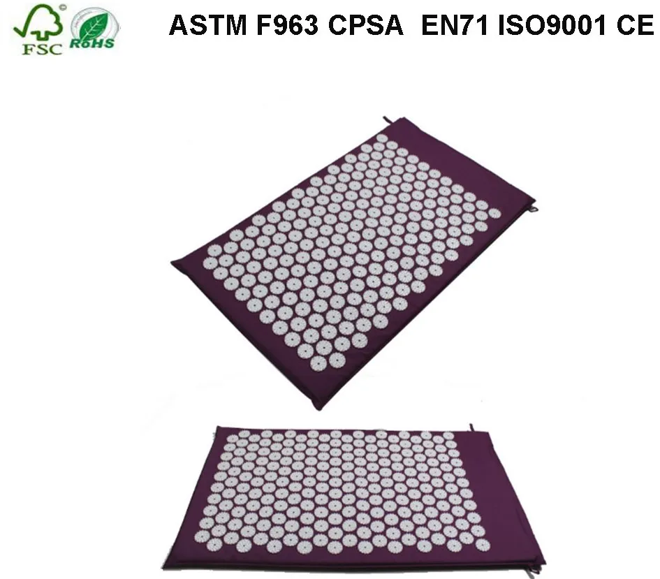  Тела Набор массажных ковриков для боли в спине и шее accupressure коврик