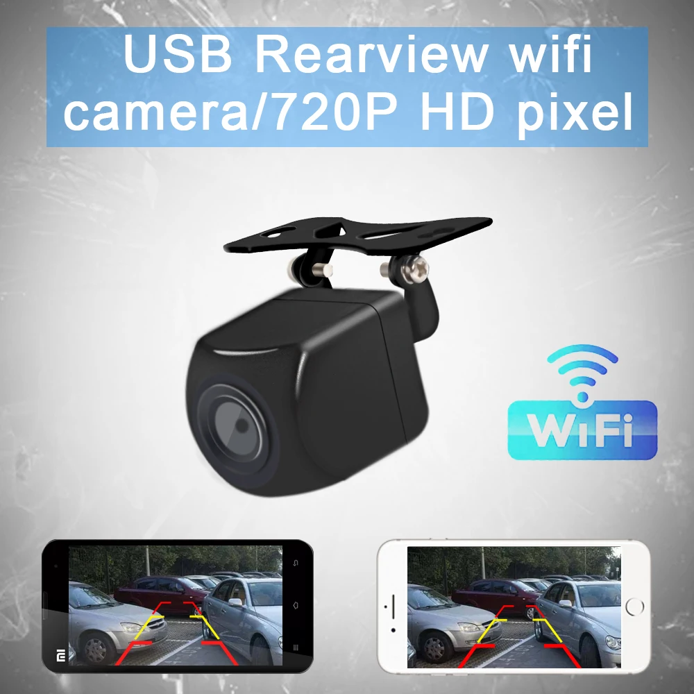 720P HD  Wireless backup camera WiFi Car Rear Camera with USB charger