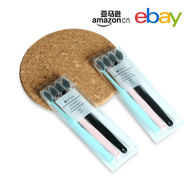 4 pcs Small head Toothbrush  in PVC packing Adult toothbrush