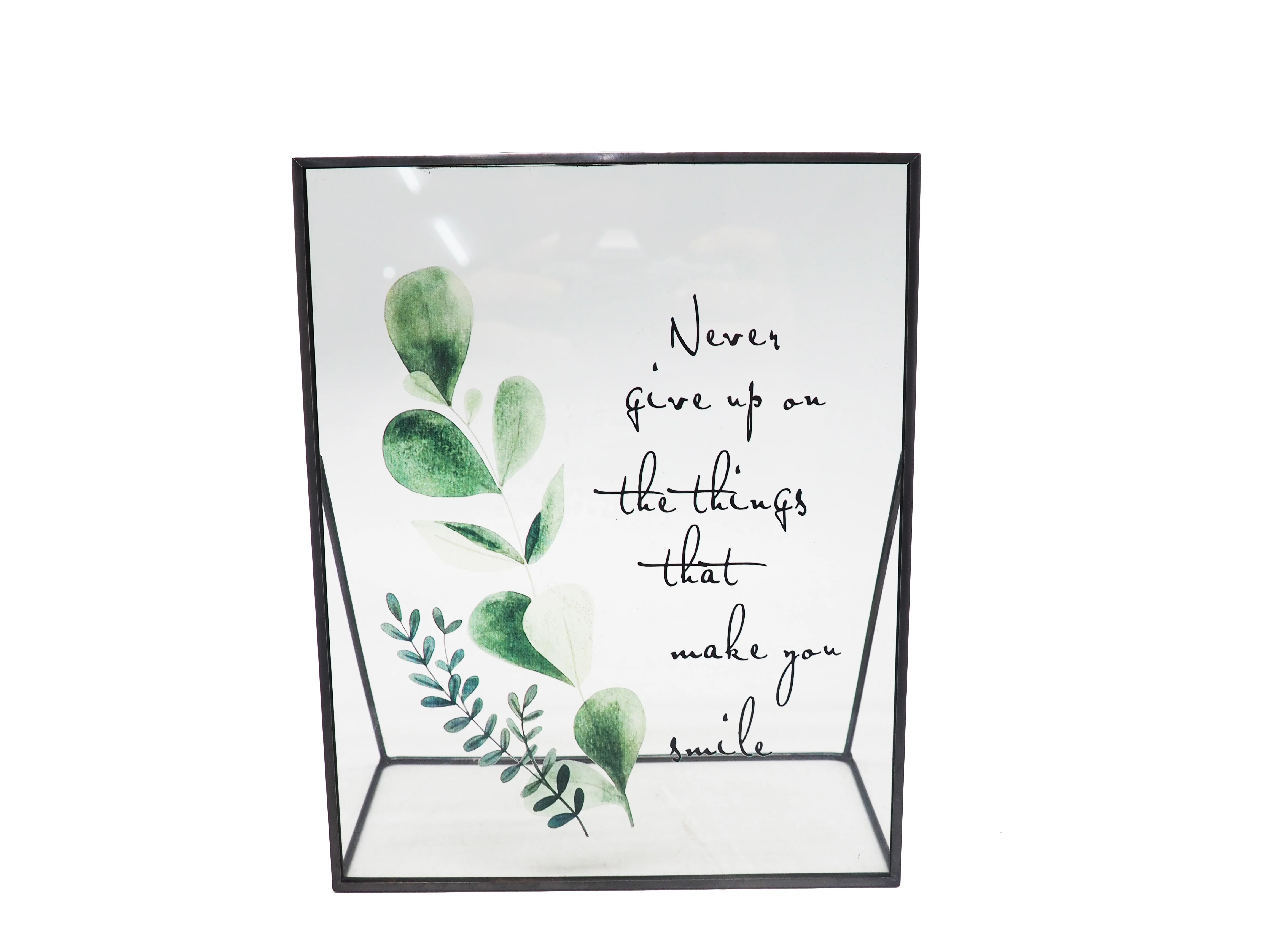 Custom sizes square black metal glass photo picture frames