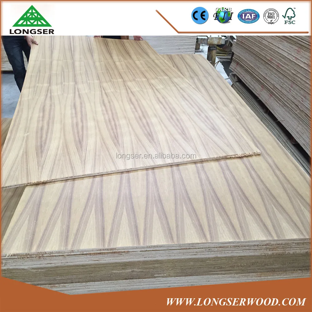 2.5mm Recon Flower Teak Veneer Plywood to Iraq