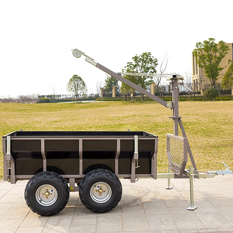 China factory sale farmer fully weld galvanized tandem box cage trailer