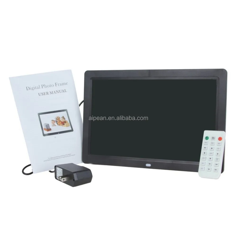 shelf display 12 Inch Digital 1280*800 HD Photo Frame Support card slot USB MMC