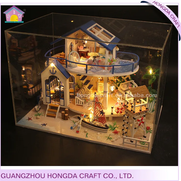 Christmas Scene Village Illuminated Snow Decor Miniature Ornaments Winter Resin Crafts Christmas Miniature Houses