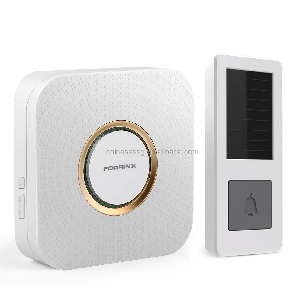 Forrinx 433MHz CE ROHS Approval High-end Wireless waterproof ding dong Doorbell for Apartments