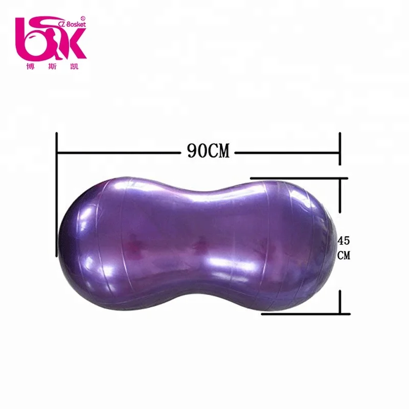 factory supply eco-friendly custom logo with high quality density 50x100cm  peanut yoga ball