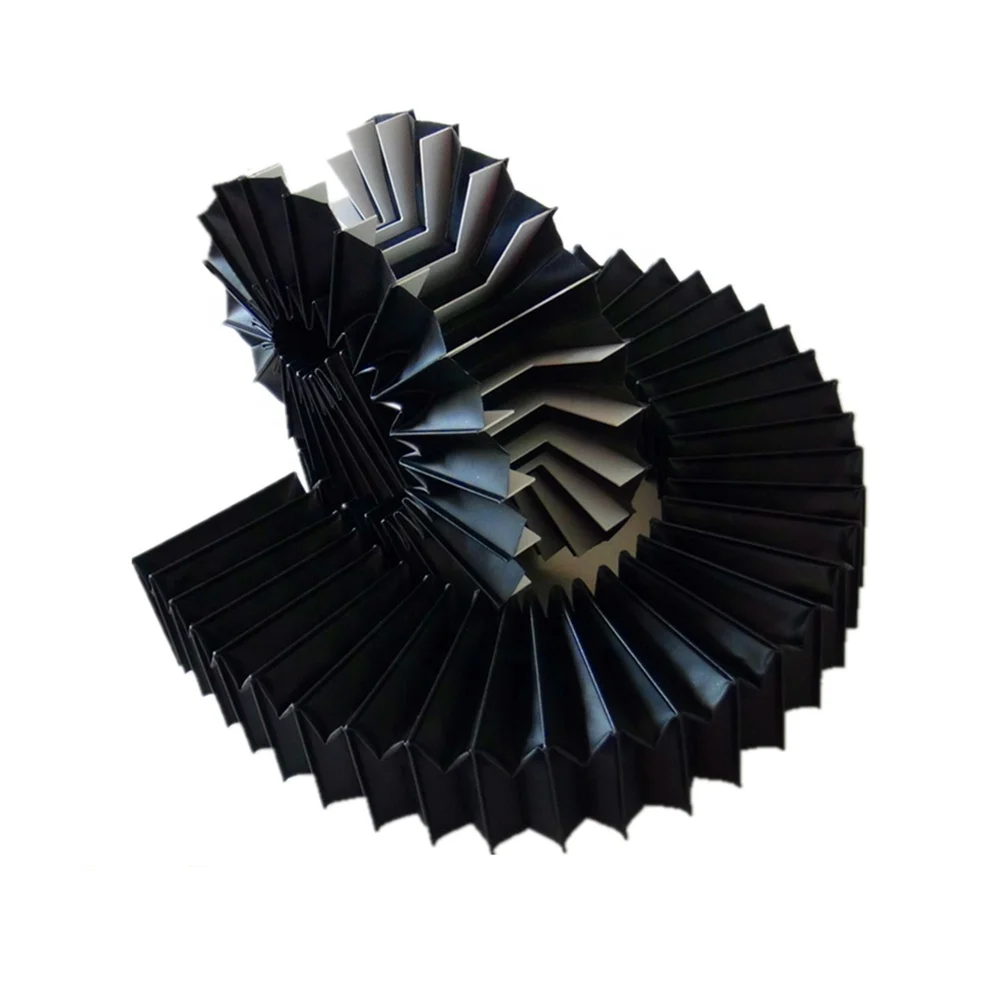 Factory Custom Flexible Machine Shield Protective Round Bellow Cover Hydraulic Piston Bellows