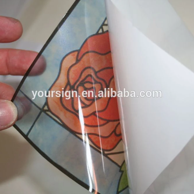 custom reusable transparent vinyl static window cling promo display stickers