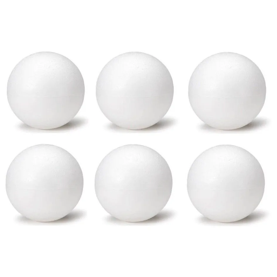 White Smooth Wholesale Virgin EPS Diy Round Foam Balls Polystyrene Styrofoam Diy Christmas Ornaments Spheres