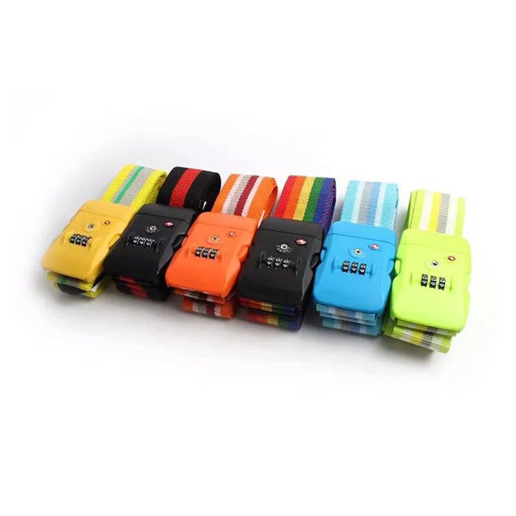 Hot Sale Wholesale Quality PP Belt 3 digit Combination Luggage Strap With TSA Lock