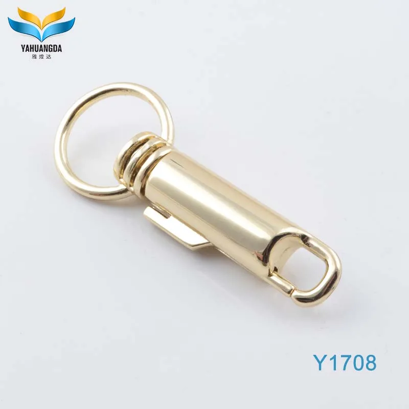Fashion decoration zinc alloy handbag key chain handle swivel hooks