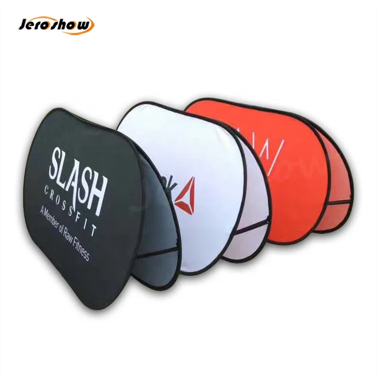 Outdoor Advertising Promotional Event Double Sided Polyester Fabric Print Folding Horizontal Pop Up A Frame Banner