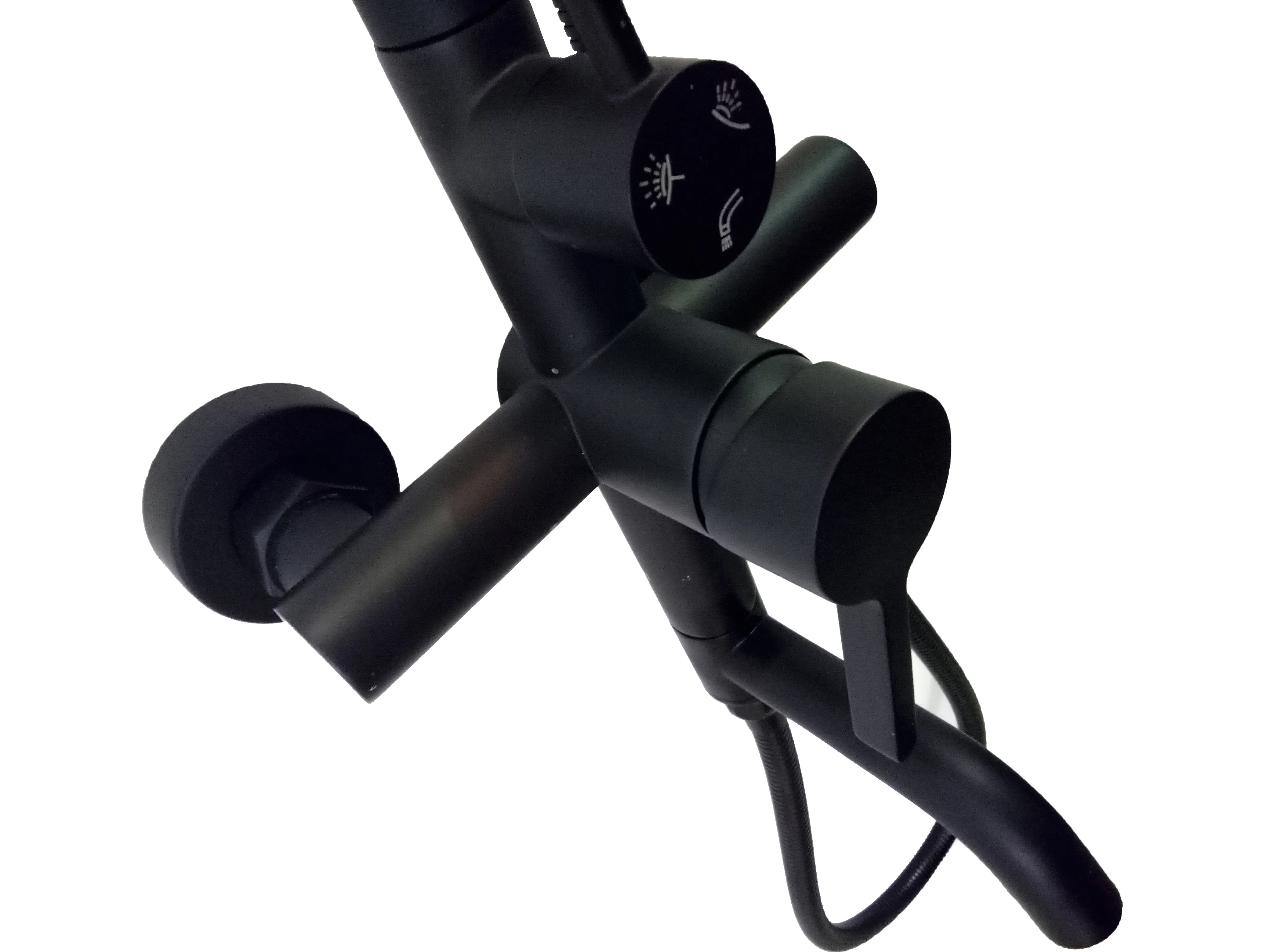 Black bathroom shower mixer tap faucet set prices