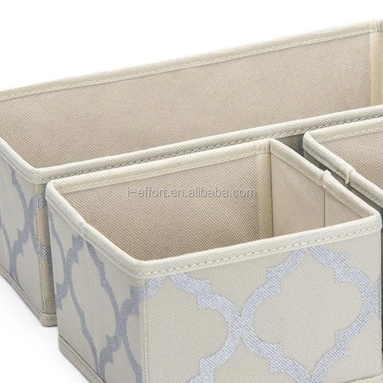 3-Pack Stripe Chevron large fabric Kids Toy storage box