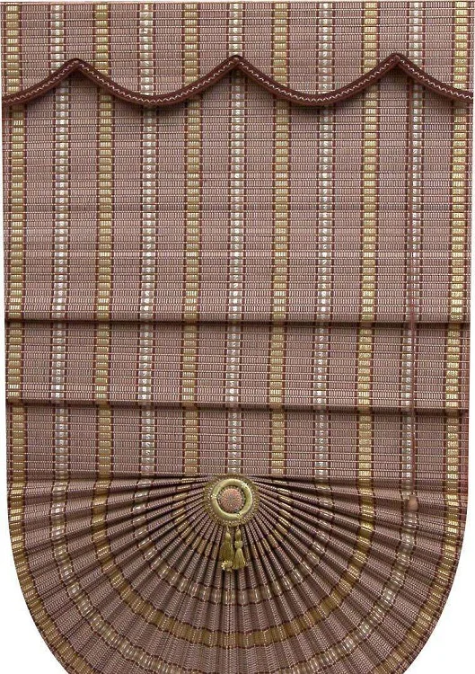 High quality roman style bamboo folding up blinds