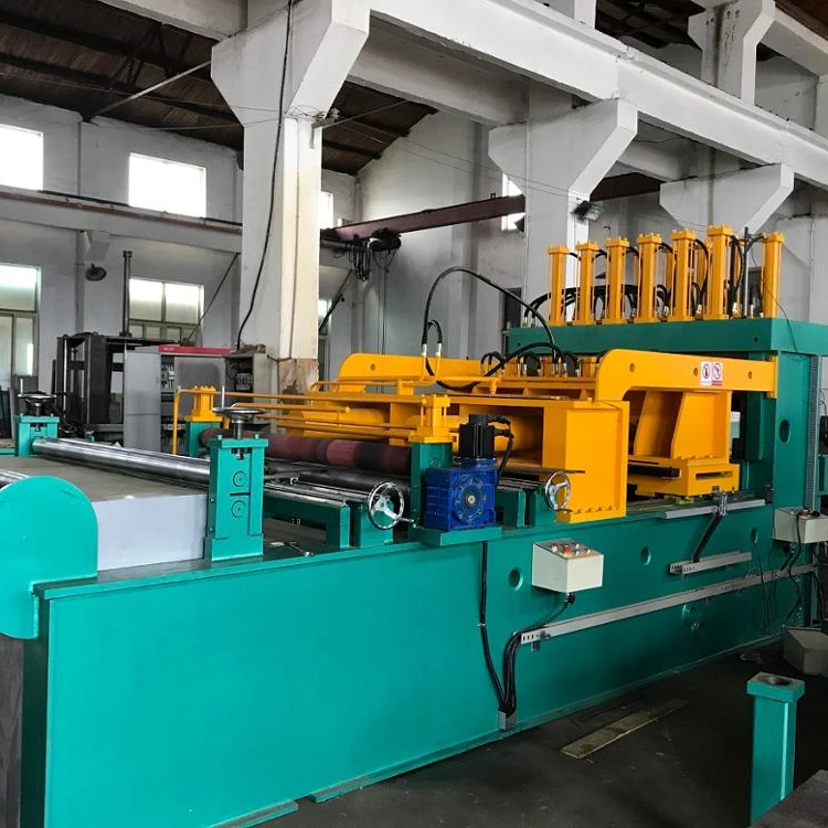 Corrugated fin forming machine for transformer wall tank making