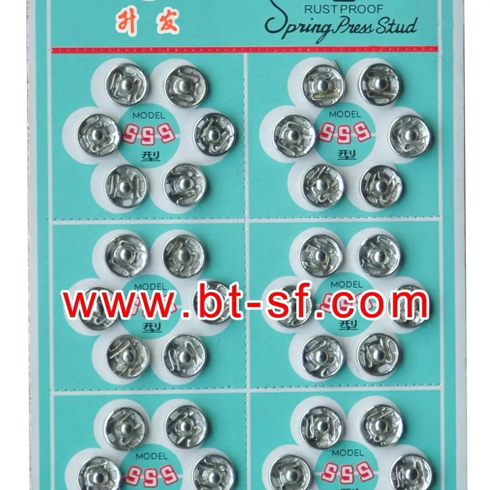 Wholesale garment accessory hand sewing metal snap button