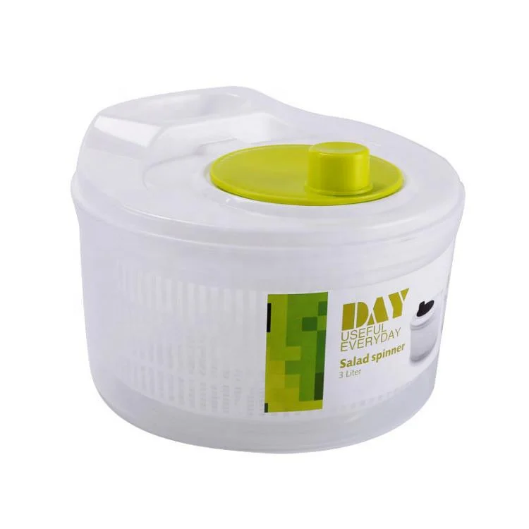  Convenient Plastic Manual Salad Spinner Fruit and Vegetable