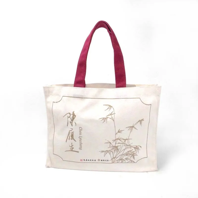 Custom Wholesale Reusable Cheap Cotton Fabric Shopping Bag Print Recycle Grocery Cotton Canvas Tote Bag