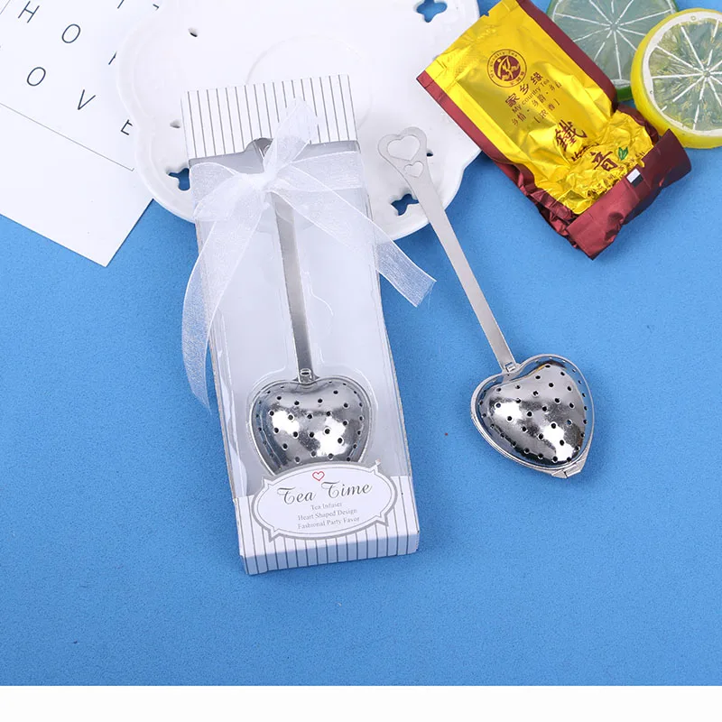 Hot sold heart-shaped tea infuser party favor return gift wedding