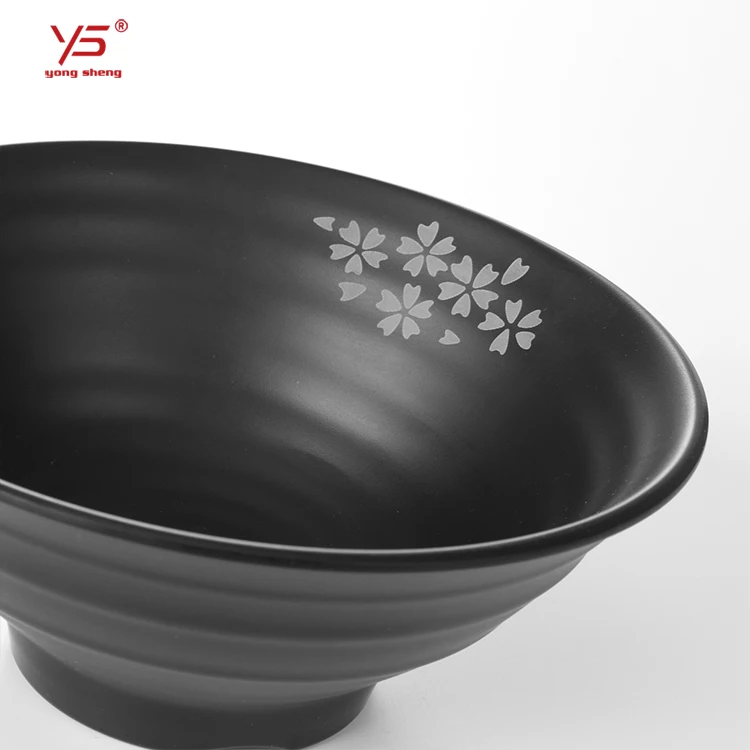 Elegant appearance 100% melamine frosted pasta bowl in plastic