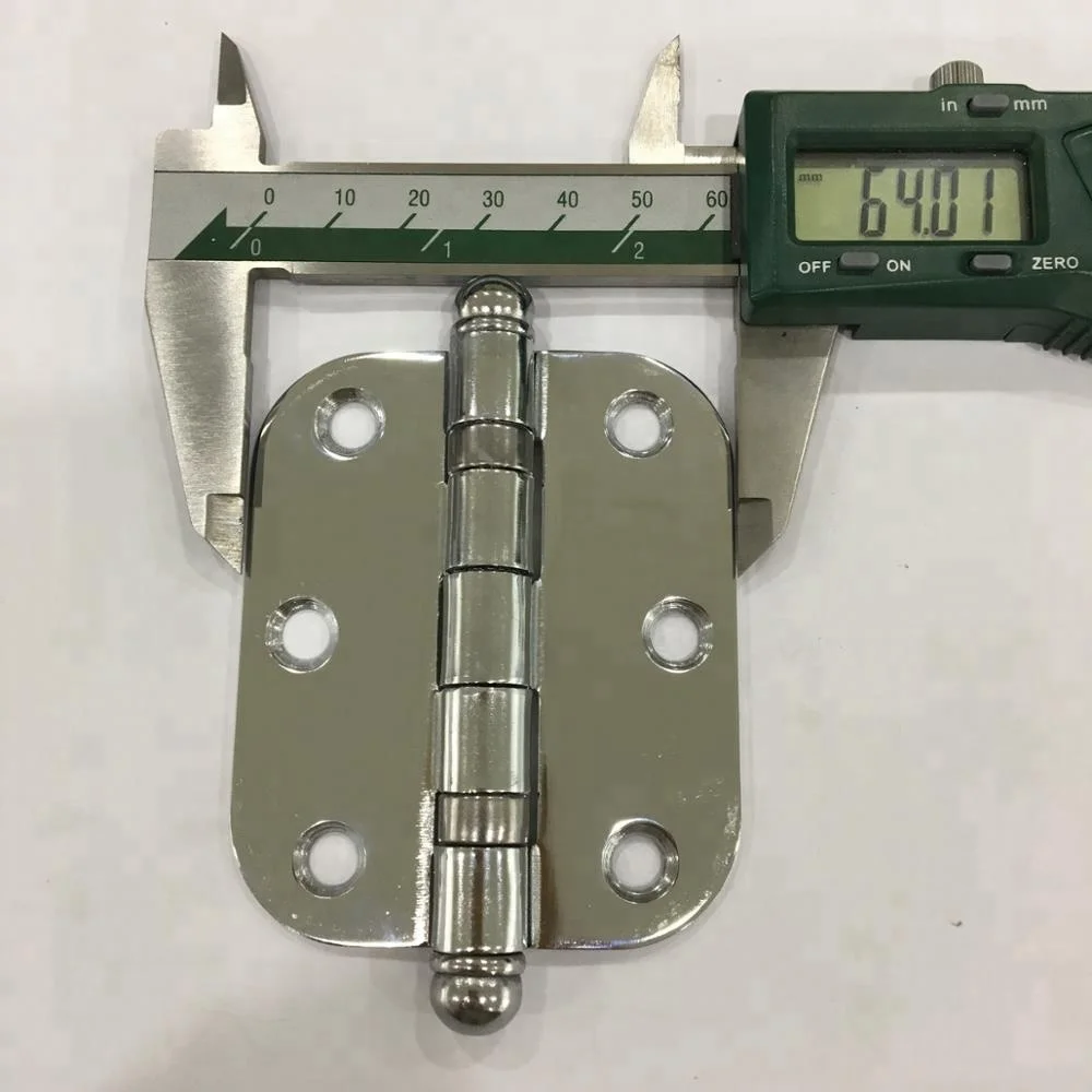 3 Inch iron door hinge brasil round corner furniture hinge