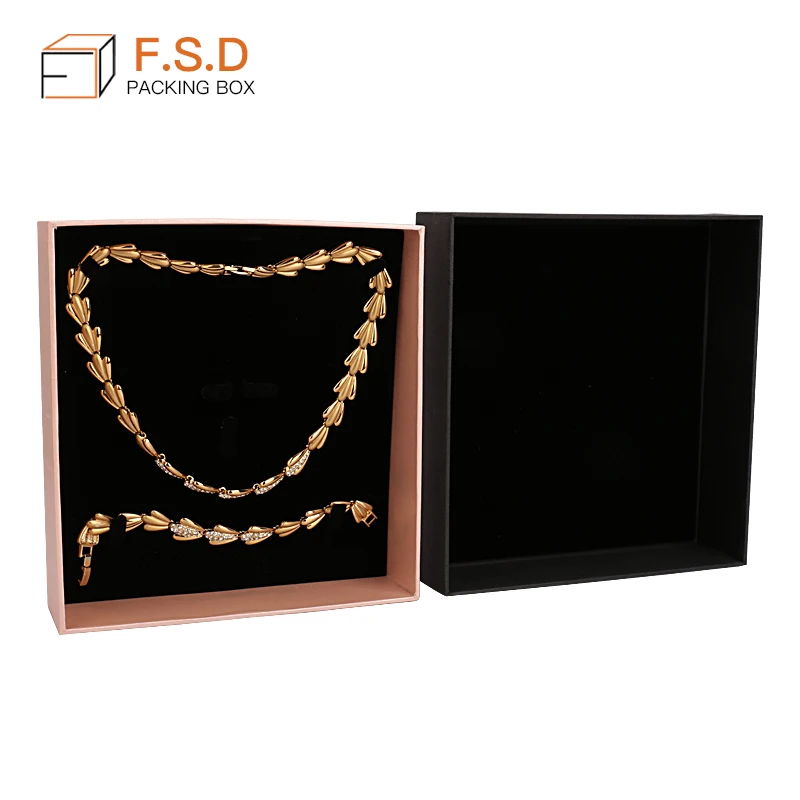 FSD high quality custom logo luxury gift cardboard paper jewelry box