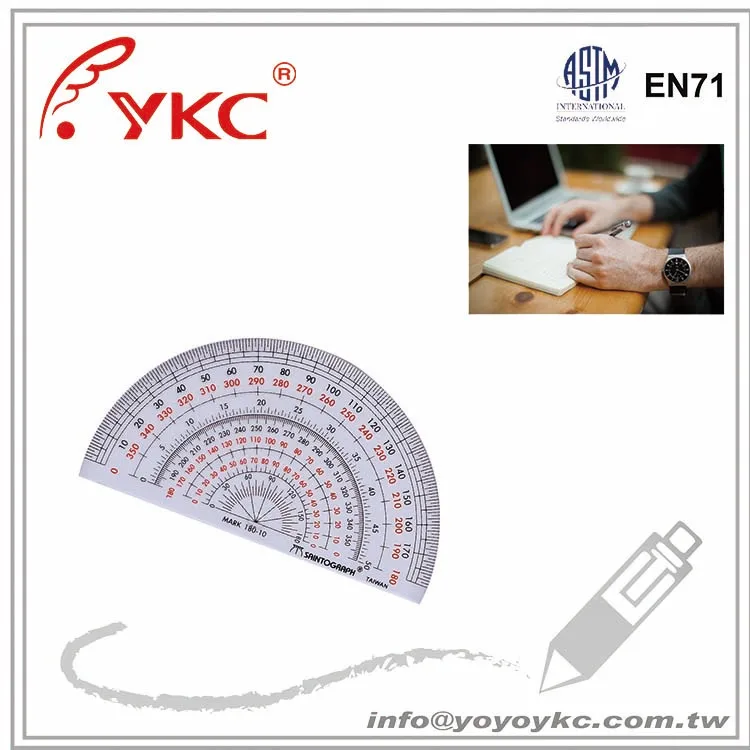 
U180-10 Drafting supplies Protractor 10cm 