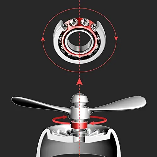 Best seller propeller car air freshener vent aroma car diffuser vent clip with colorful LED light