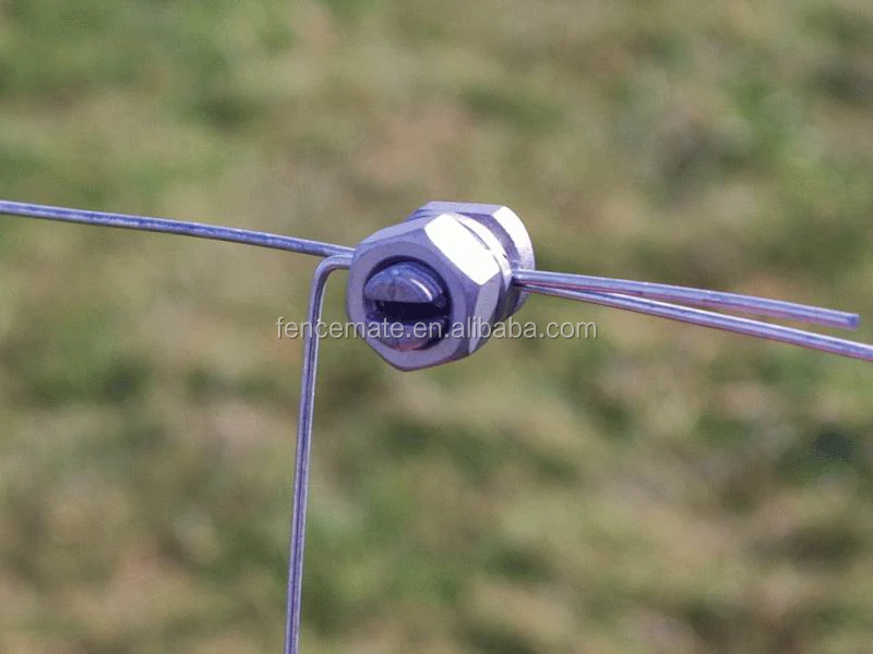 Bulk Electric Fence Dacromet Steel Hexagon Head Cold Heading Bolt Wire Rope Connector Joint Inline Clamp