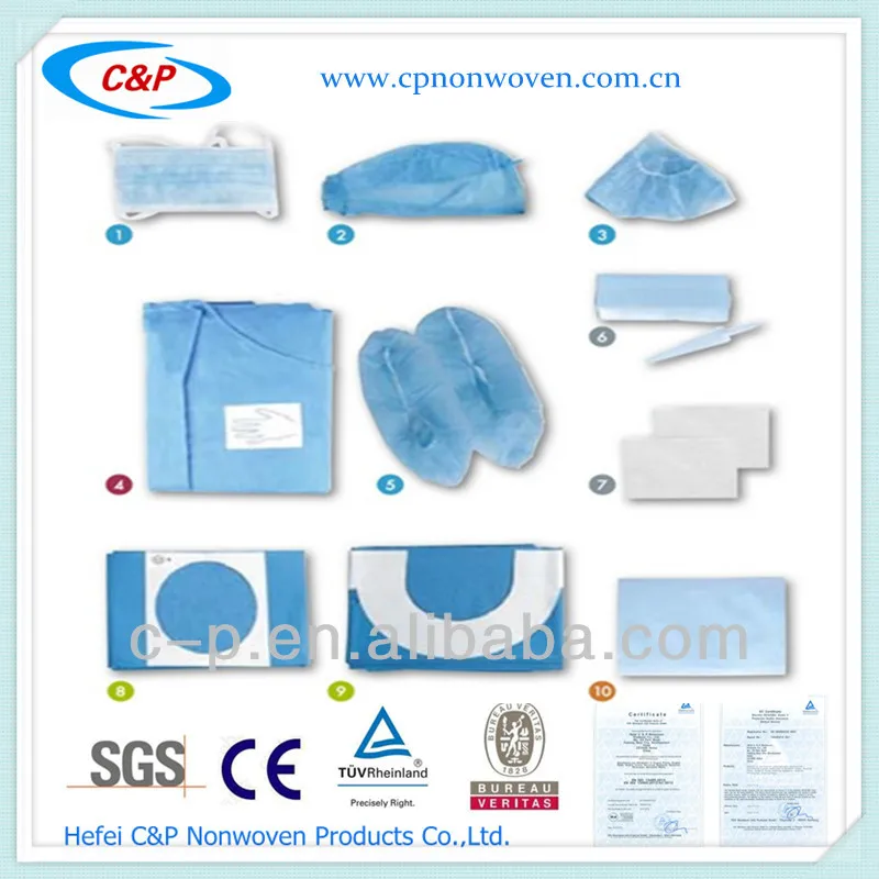 Factory Supply Hospital Use Disposable EO Sterile Dental Drape Pack Kit For Guided Implantology